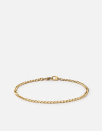 Miansai Bracelets Annex Cuban Chain Bracelet II, 14k Gold Polished Gold / S