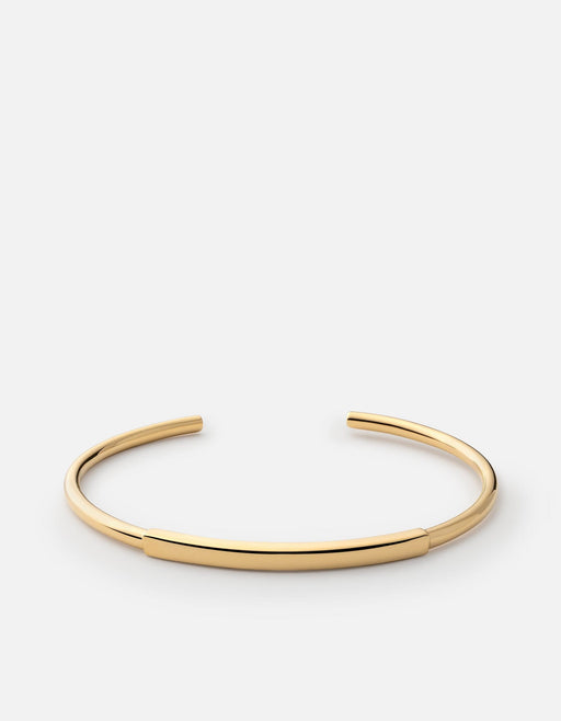 Miansai Cuffs ID Cuff, Gold Polished Gold Plated / M / Monogram: No